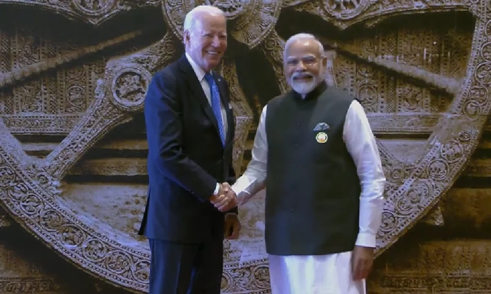 Narendra Modi Welcomes Joe Biden