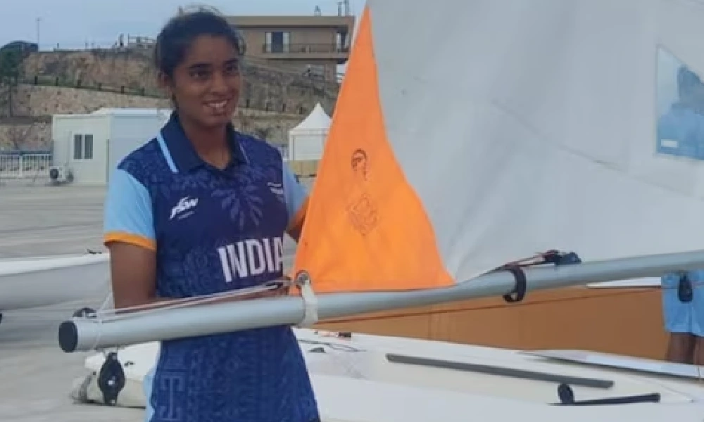 Neha Thakur wins Silver in Girl’s Dinghy ILCA4 event