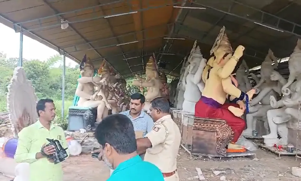 POP Ganesh Idols in Ramanagara