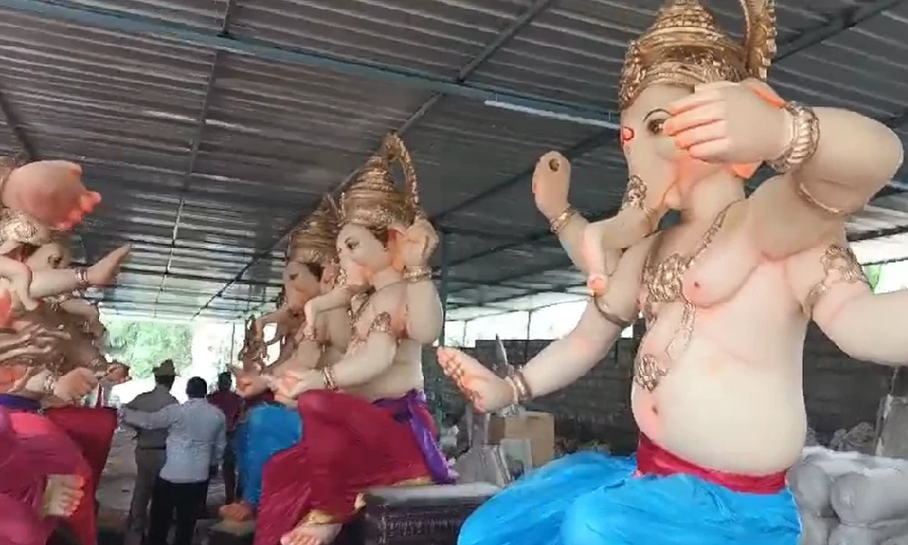 POP Ganesh Idols in Ramanagara