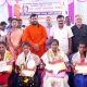 Students from Madiwala community were felicitated at gubbi