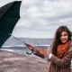Girl holding Umbrella