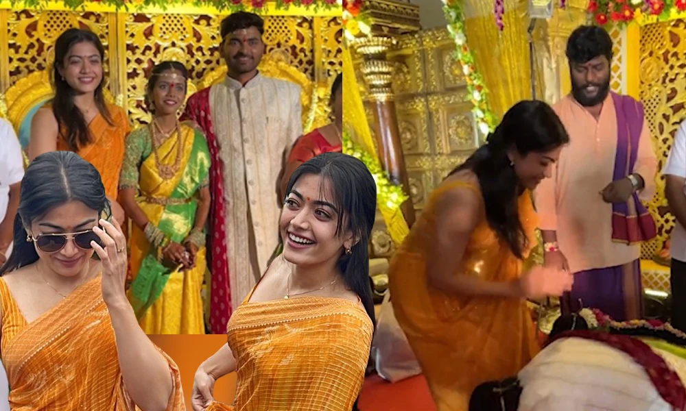 Rashmika Mandanna in assistant wedding