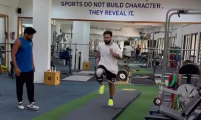 Rishabh Pant does high intensity workout in NCA