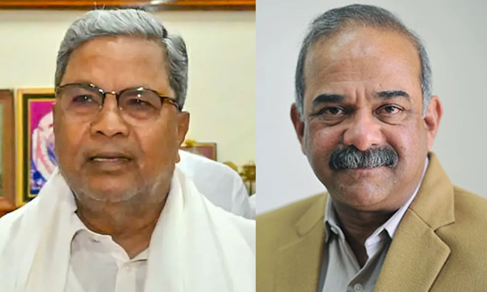 CM Siddaramaiah and KN Shanth Kumar