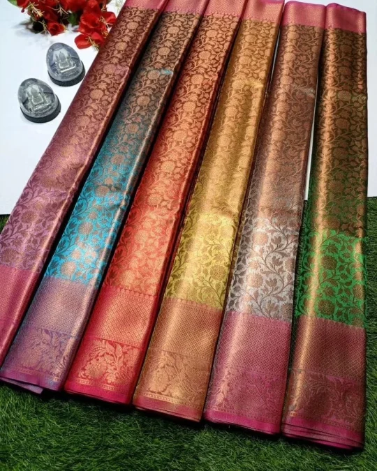 Soft silk sarees with soft fabric