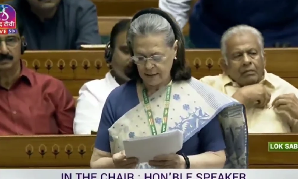 Sonia Gandhi In Lok Sabha