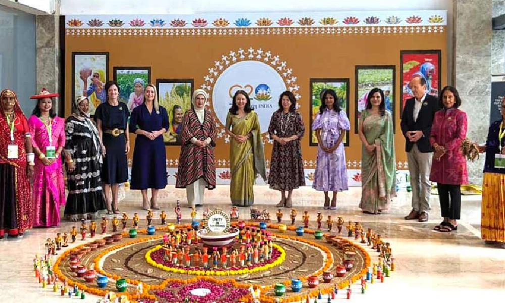 Spouses Of G20 Leaders At Delhi Pusa Campus