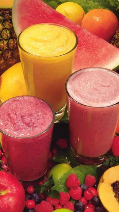 Tropical fruit smoothies Dietary Fiber
