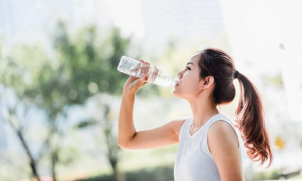 Woman Drinking Water