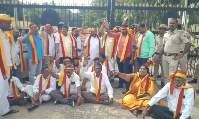Cauvery protest at Mandya