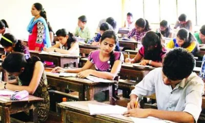 Students appearing for exams