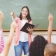 Teacher teaching children in class