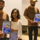 Virat Kohli Recieved A Hand Made Portrait Of Himself From A Fangirl At The Team Hotel in Colombo, Sri Lanka.