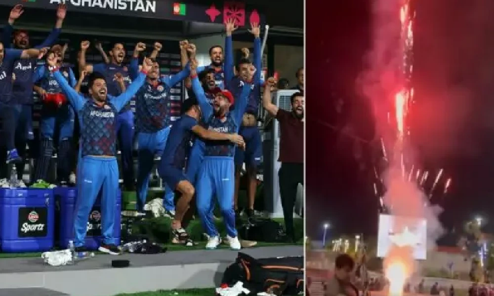 Celebrations in Kabul after Afghanistan victory