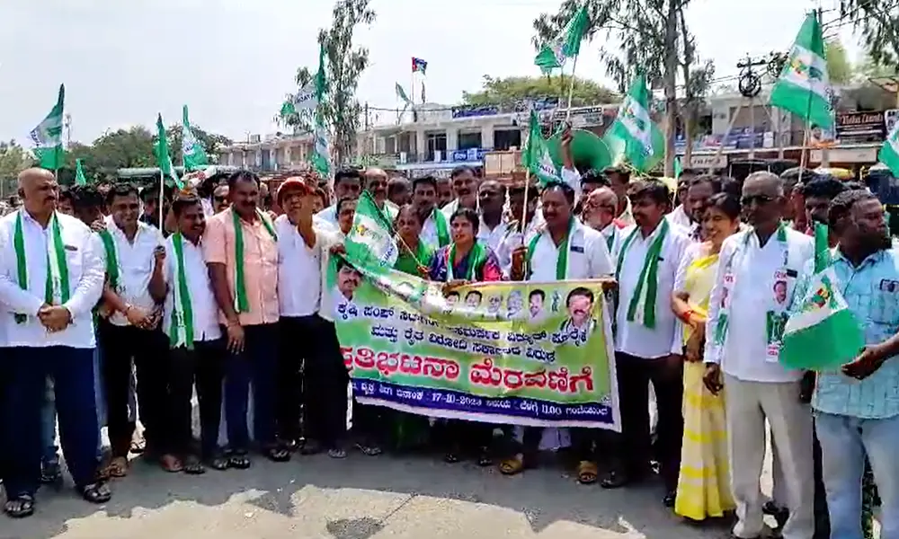 Demand for adequate power supply JDS protest in Shira