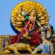 Durga is killing mahishasura Indian culture images