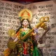 Goddess Saraswati being worshipped