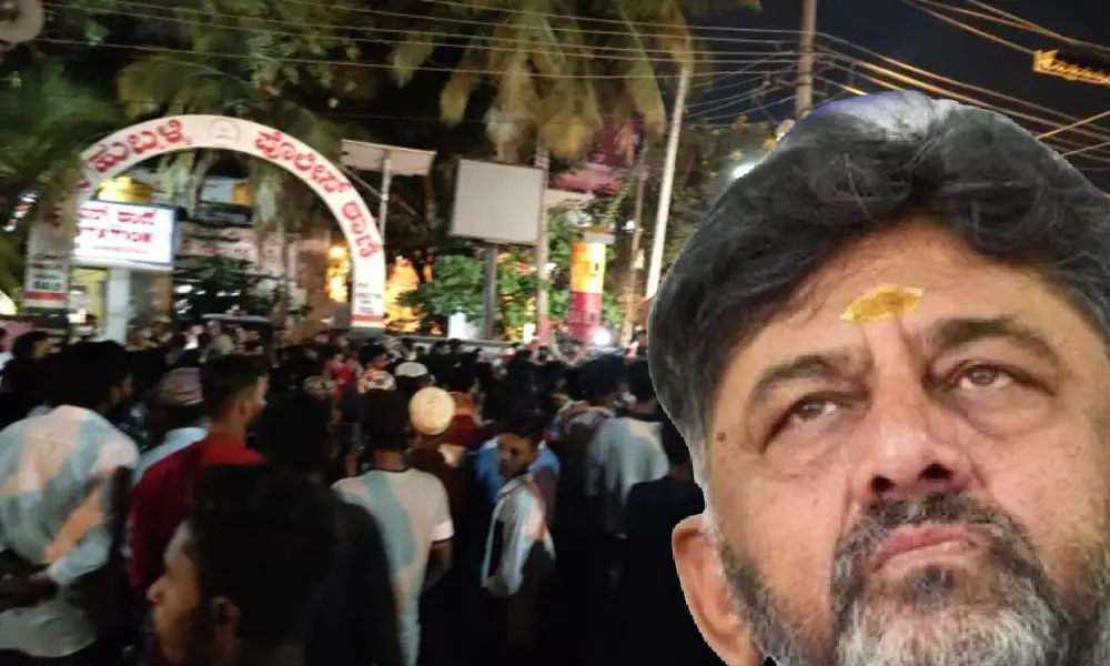 Hubballi riots DK Shivakumar