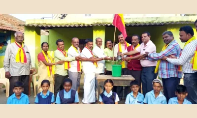 Inauguration of Kannada Bhavan at Ramgiri Hobali Kannada Primary School at holalkere