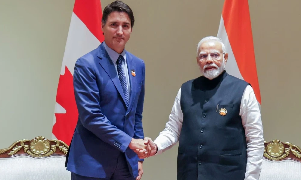 Narendra Modi And Justin Trudeau
