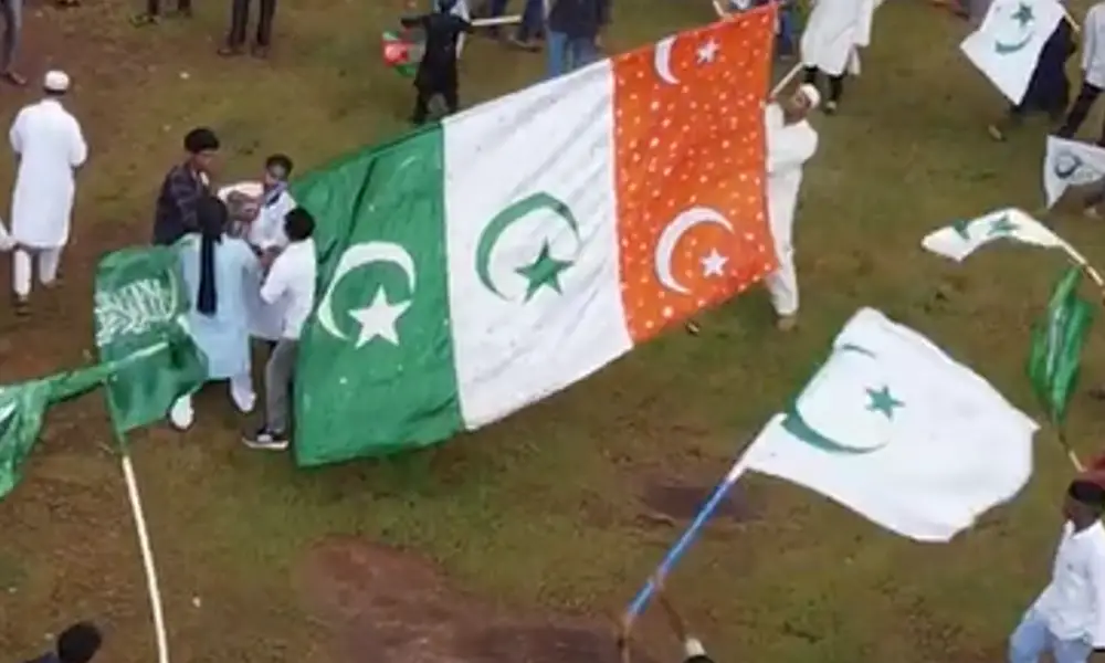 National Flag disrespect at mirjan
