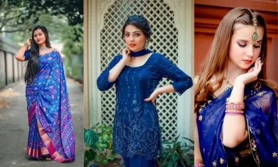 Navaratri Blue Colour Fashion Tips