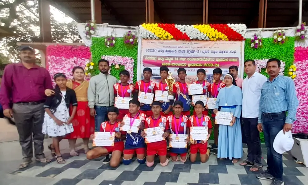 Ripponpete Good Shepherd School Students selected for state level in Kabaddi