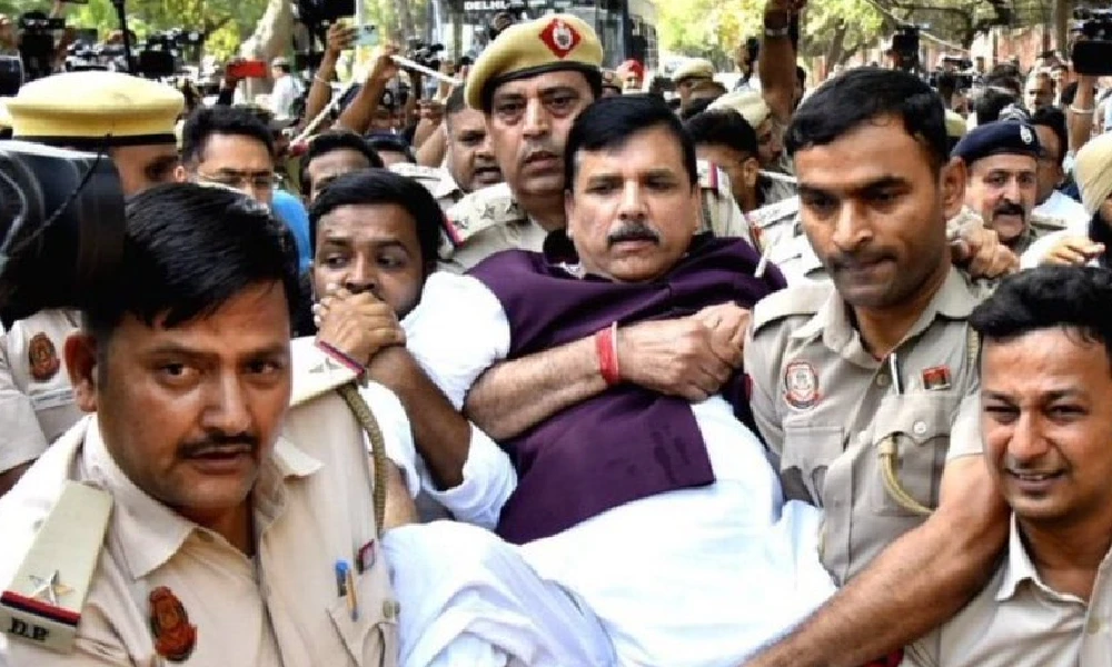 AAP MP Sanjay Singh arrested by ED in excise policy case