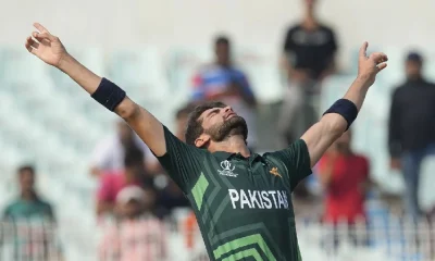 Shaheen Shah Afridi is ecstatic after reaching 100 wickets in