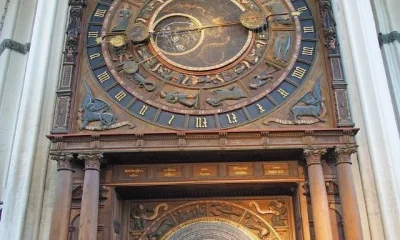 The Rouen Cathedral Clock Oldest Clock iamge