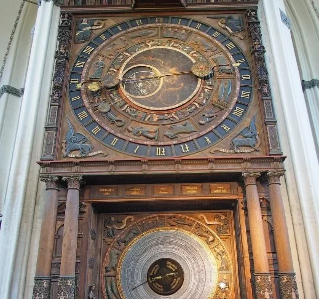 The Rouen Cathedral Clock Oldest Clock iamge