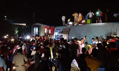 Express Train derails in bihar and 5 dead