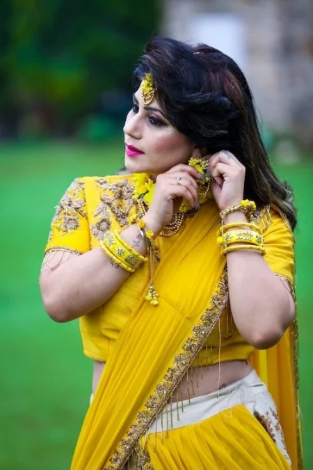 Yellow designer wears are popular among young women