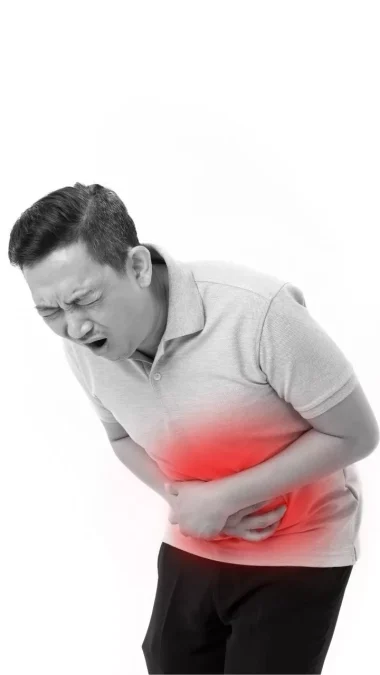 asian man suffering from stomachache constipation indigestion Cumin Water Benefits