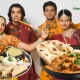 dandiya dance with festive food