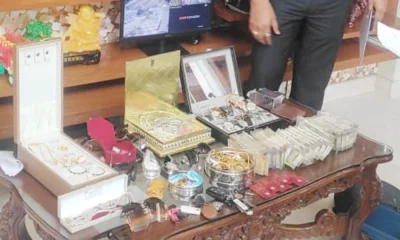 Cash gold found in officers house