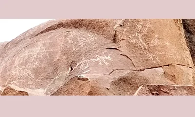 primitive mans carved diagrams found in Karikallu Hill of Papinayakanahalli