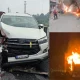 Road Accident And Fire case