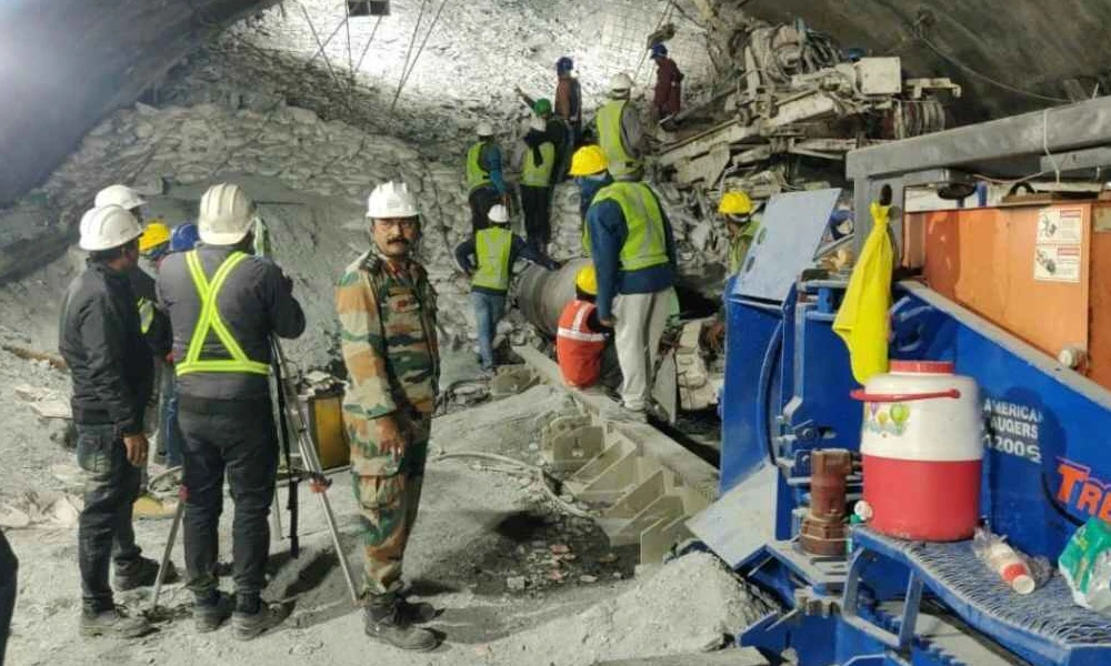 Uttarkashi Tunnel collapse, drilling machine broken and setback for rescue operation