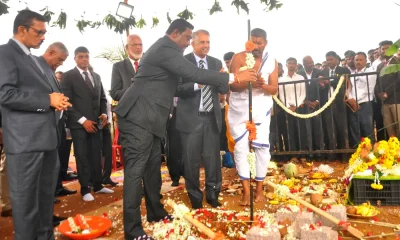 Bhumi Pooja for new building of Koppal District Courts Complex by Chief Justice of High Court Prasanna B Varale