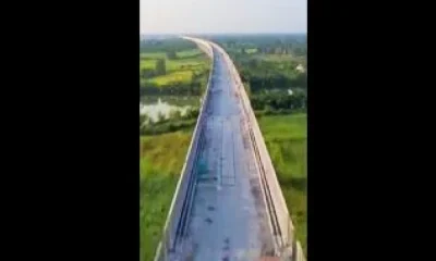 Construction of 100 km viaduct of bullet train project route is complete!