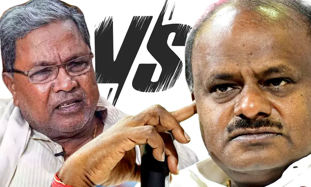 CM Siddaramaiah vs HD Kumaraswamy