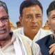 CM siddaramaiah DCM DK shivakumar and Randeep singh surjewala