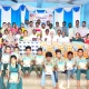 Distribution of free notebook pen to students of Megalpet Government School at harapanahalli