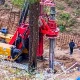 Uttarkashi tunnel collapse, Vertical drilling under progress