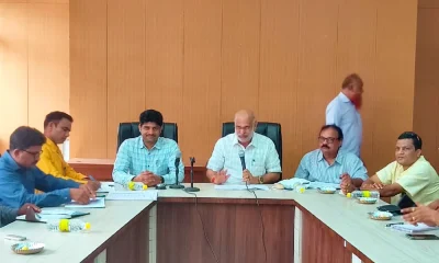 MLA Shivaram Hebbar spoke at the Drought Management Taskforce Committee meeting in Yallapur