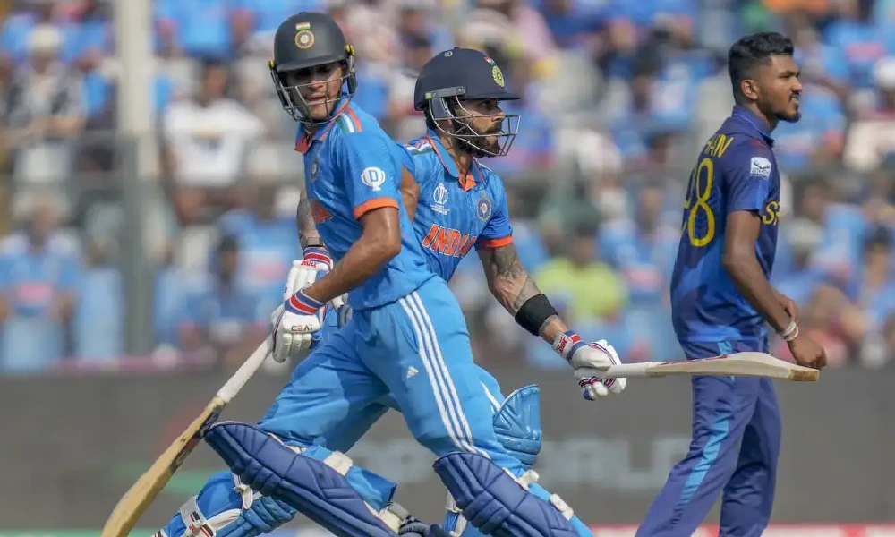 Shubman Gill and Virat Kohli were busy in the middle