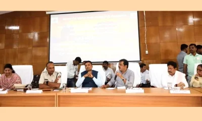 Minister Zameer Ahmed Khan spoke in the meeting about the progress review and drought management of Vijayanagar district