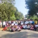 Protest by villagers in Kolikeri demanding bus stop